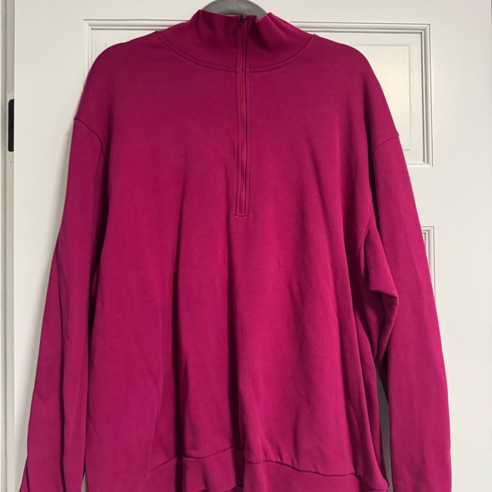 Men’s French Terry Oversized Half Zip